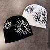 Fashion Beanie Knit With Print Design For Daily Outdoor Cold Use Climate