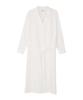 PLUNASTUDIO Waist Strap Long Shirt Dress_White