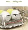 Dish Drying Rack for Cup Dishes Kitchen Organizer Kitchen Gadgets Multifunctional Kitchenware Plate Rack Storage Drainer Dishes