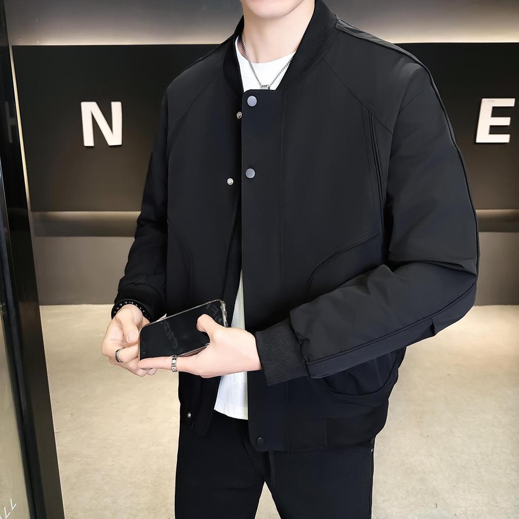 Men's High-Quality Spring/Autumn Baseball Collar Workwear Jacket