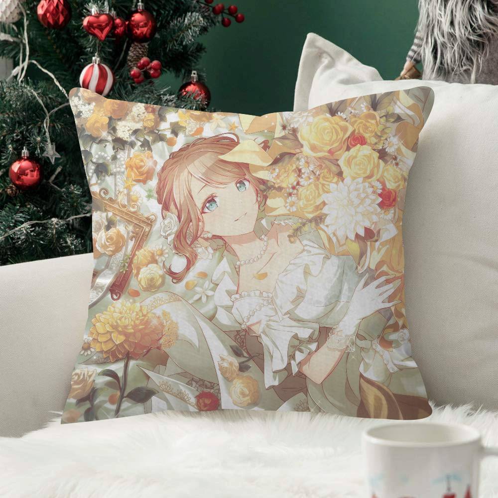 Mochizuki Honami Pillow Case Plush Fabric Soft Double Sided Print Sofa Cushion Cover Throw Pillow Covers