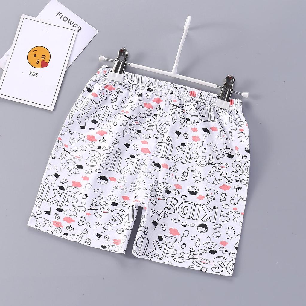 Çocuk Yazlık Pamuklu İç Çamaşırı Şort - Erkek ve Kız Çocuk Saf Pamuklu Giyim