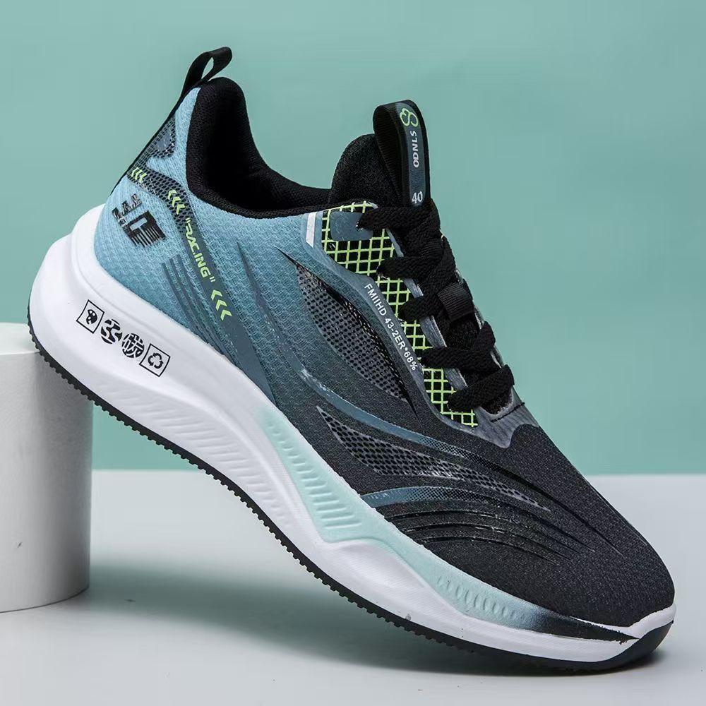 

2025 легкая карбоновая доска для бега тонкая амортизация, такая как обувь для папы, корейская версия спортивной обуви, студенческие сверхлегкие кроссовки 37 чёрный