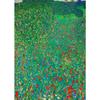 Gustav Klimt Green Flower Garden Flora Lady Wall Art Canvas Painting Nordic Poster and Prints Wall Picture for Living Room Decor