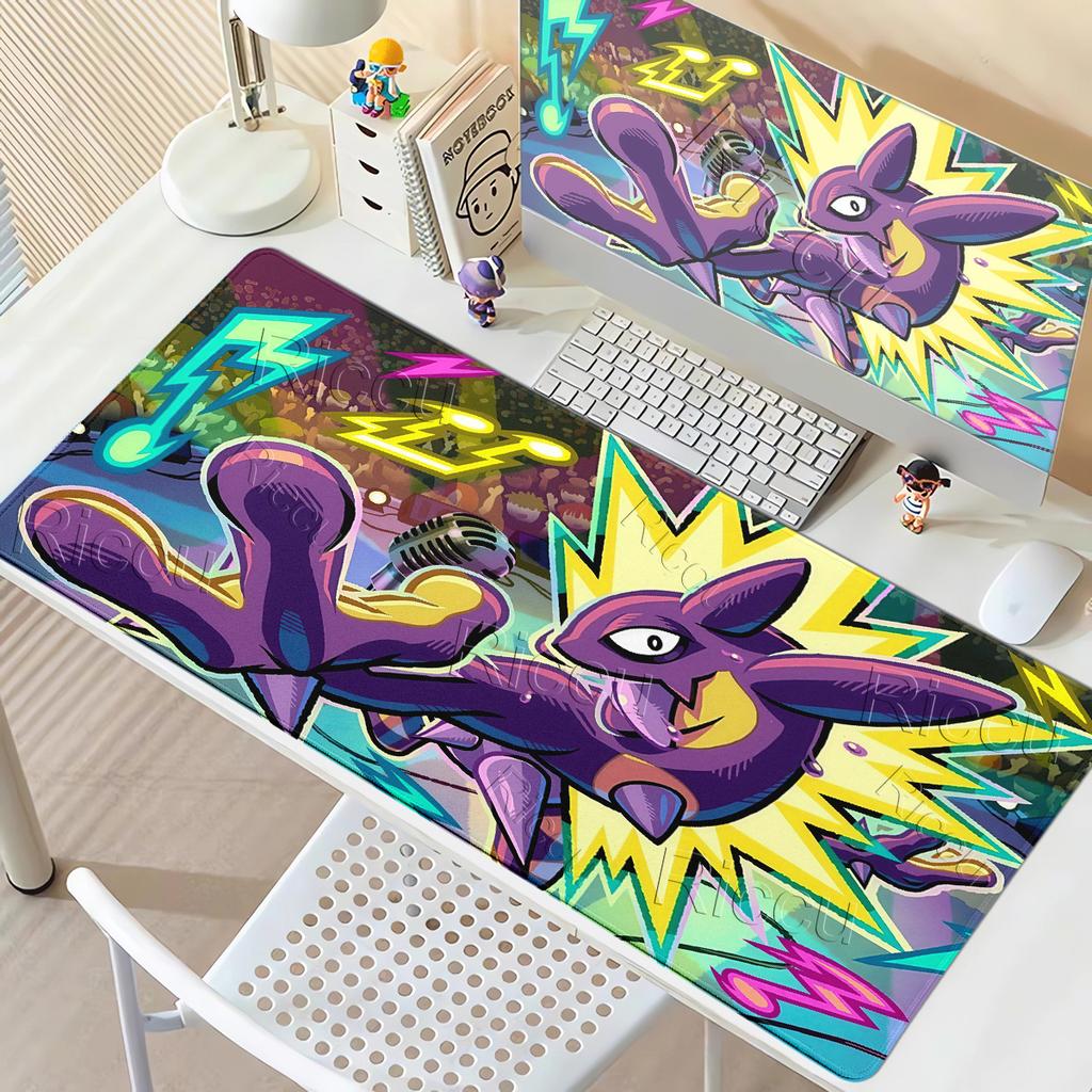 Anime Mouse Pads Colorful Gamer Cabinet Pokemon Toxtricity Style Carpet Anti-slip Rug PC Gaming Accessories Rubber LockEdge Mats