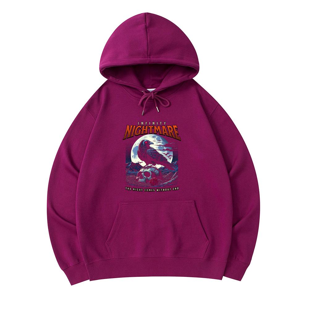 

300 GSM Men s Cotton Hoodies Infinity Nightmare Print Premium Cotton Sweatshirt XS армия зеленый