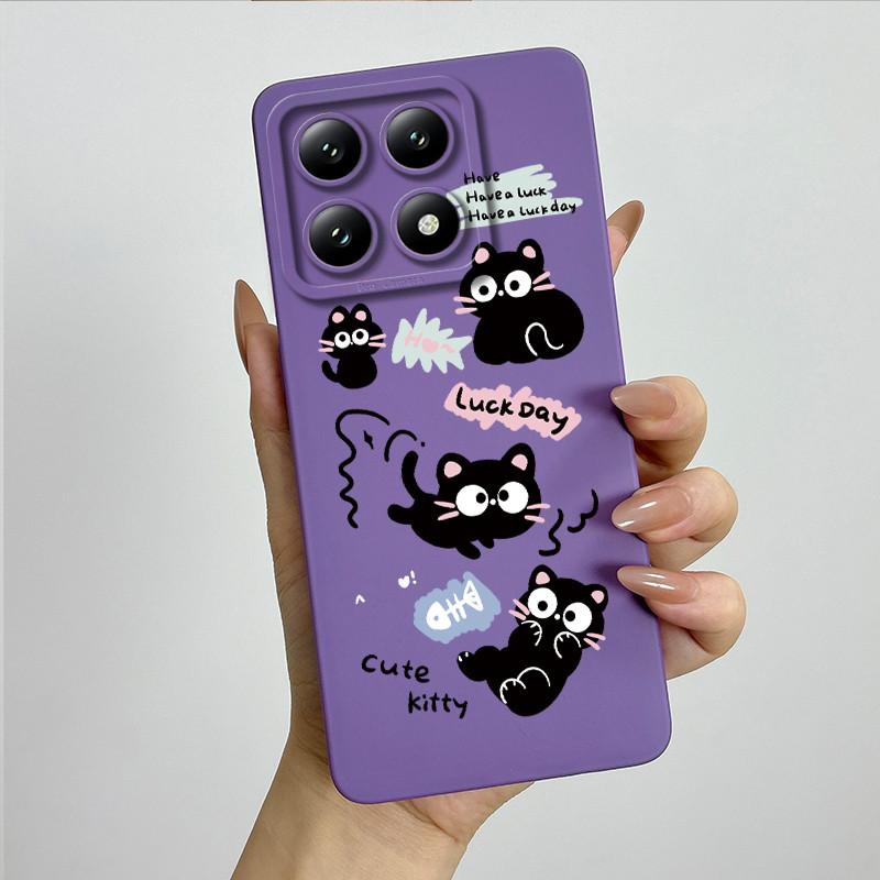 For Xiaomi 14T Pro Phone Case 14Tpro Soft Silicone TPU Sweet Painted Casing Cartoon Printed Shockproof Protective Back Cover