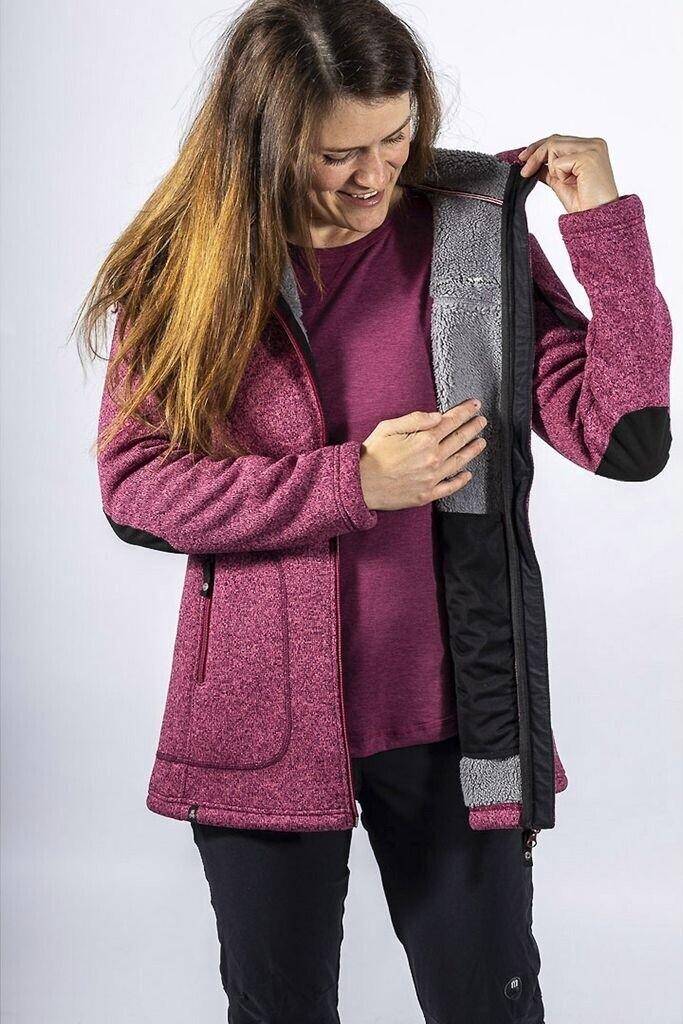 Jacket Maul Strickfleece Coat Cape Purple