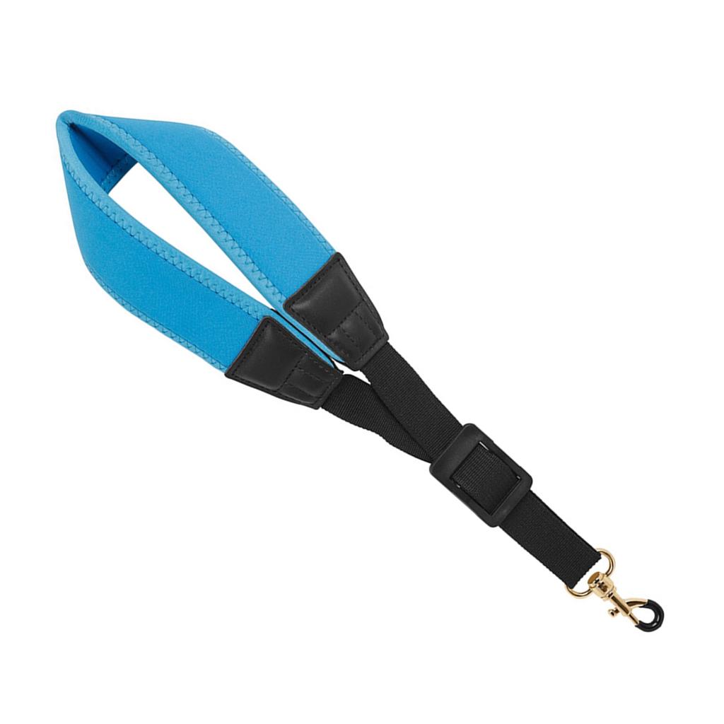 Verstellbarer Saxophon-Nackengurt Nylon Saxophongurt Metallhaken für Tenor Sopran Alto Saxophone Klarinette