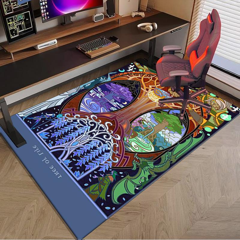 Tree Of Life Sword Symbol Carpet, Chair Rug,Rug for Office Bedroom Living Rooms, Doormat Decor Fan Gift Christmas Gift