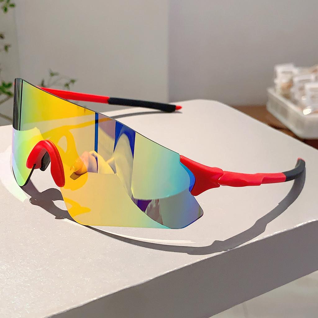 Outdoor Brand Sports Sunglasses Men  New In Oversized Mirror Riding Goggle Trendy Futuristic Cycling Women Shades