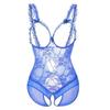 Deep V See Through Halter Dress Sexy Lingerie Women Erotic Backless Pajamas Lace Babydoll Sensual Crotchless Underwear