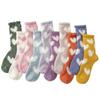 Medium Tube Winter Thickened Coral Fleece Thermal Stockings Cute Cotton Socks Sleep Socks Home Floor Socks