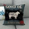 Farm Animals: Cows Sheep Pigs Chickens Digital Printing Short Plush Pillow Covers For Car Sofa Office Cushion Cover Home Goods