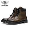 Locomotive Boots Men'S Tooling Boots Cowhide Outdoor Retro Platform Martin Boots British Men'S Models