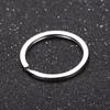 20pcs Metal Split Jump Rings Metal Hooks Double Layer Glossy Car Keychain Accessories DIY Keychain Pendant Making Accessory