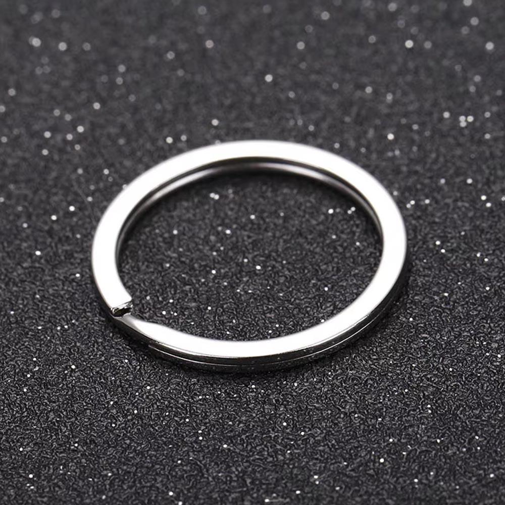 20pcs Metal Split Jump Rings Metal Hooks Double Layer Glossy Car Keychain Accessories DIY Keychain Pendant Making Accessory