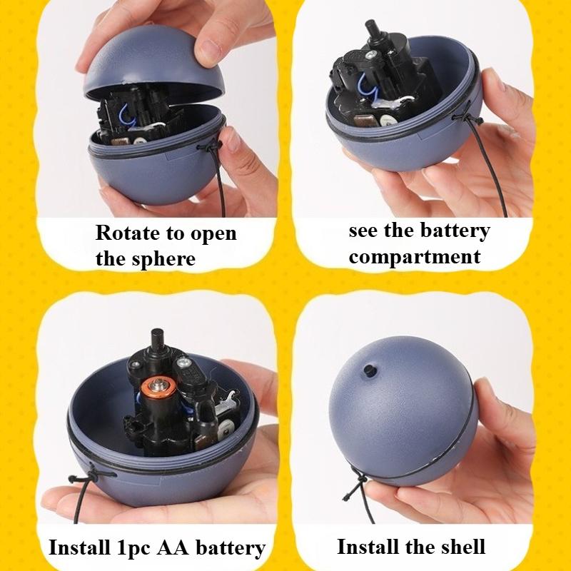 Cat Ball Toys Interactive Automatic Rolling Ball Toy for Cats Kittens Teasing Cat Balls with Mouse Pet Supplies