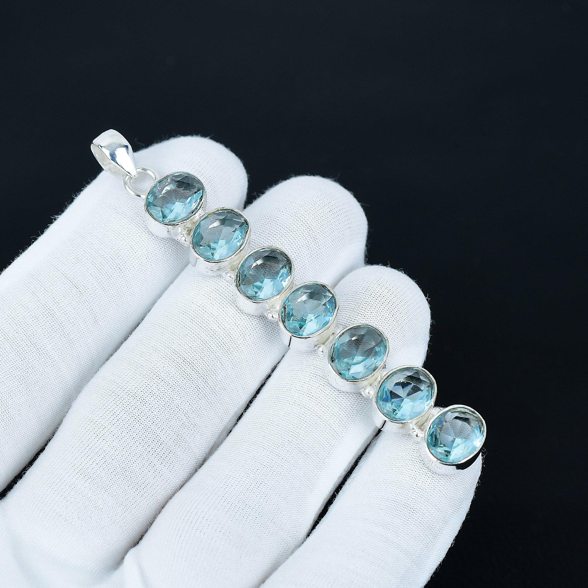 

Подвеска Аквамарин, Подвеска из стерлингового серебра 925 пробы, Подвеска ручной работы, Антикварная подвеска, Подвеска с драгоценным камнем Аквамарин, Подарок для вечеринки 3.14 синий