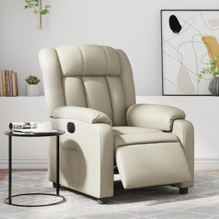 VidaXL Fauteuil Inclinable Électrique, Chaise de Relaxation avec Dossier, Siège avec Accoudoirs, Fauteuil TV de Salon, 3205251