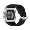 Luxury Skeleton Man Watch High Quality Waterproof Luminous Men's Wristwatch Rubber Belt Men Quartz Watches Sports Clock