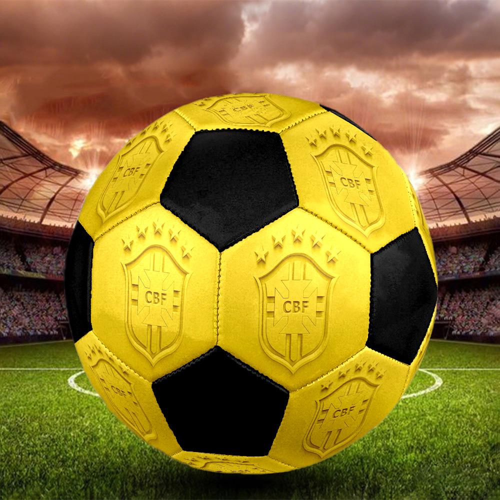 Cbf Pallone da Calcio a 5 Colorato Cucito a Macchina PVC Taglia 5 Pronto per Allenamento di Squadra e Competizione Durevole Alta Rimbalzo Fresco Regalo Sportivo
