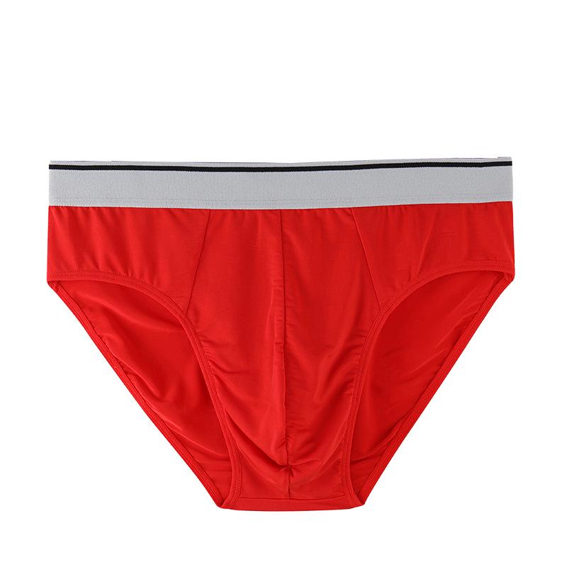 Men's Modal Bamboo Silk Briefs - Breathable, Large Size, Summer Thin