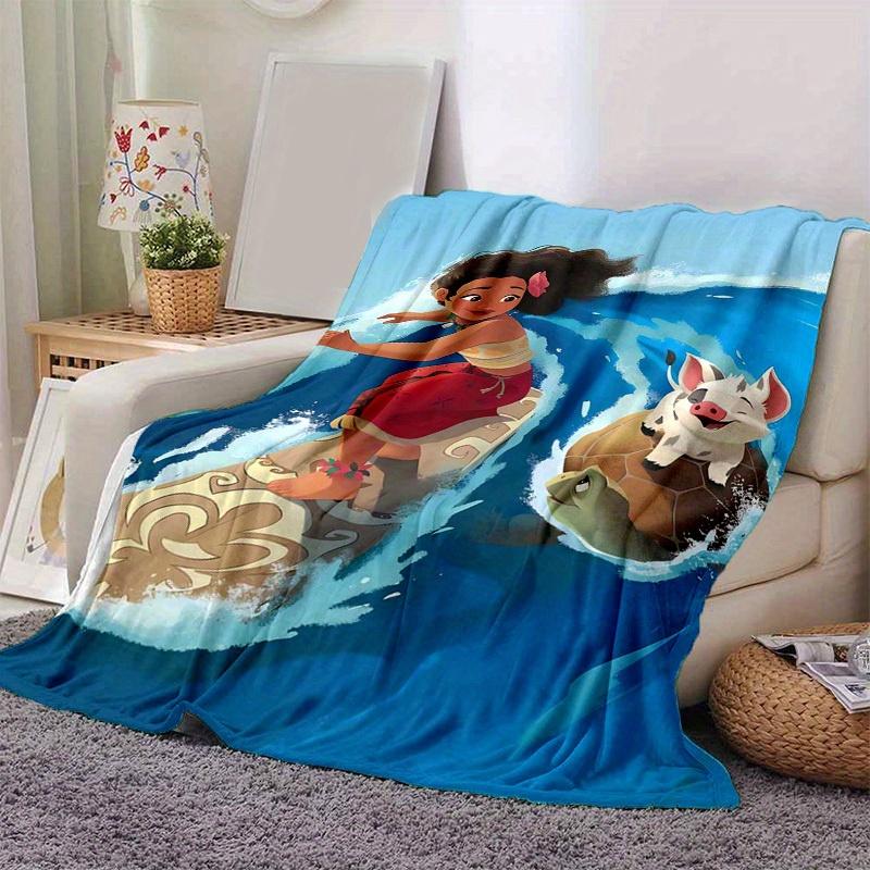 1pc, Moana's Adventure: Soft & Cozy Home Decor Blanket Perfect for Couch, Bed, Travel, Camping, Car, Beach, Office Nap Gift Idea
