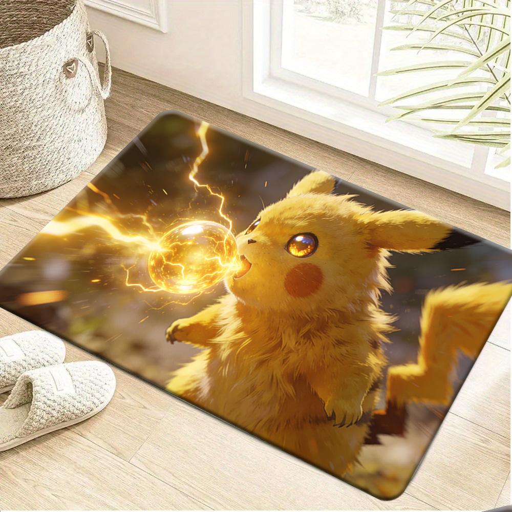 Pokemon Forest River Print Doormat Anti-slip Absorbent Floor Mat for Home Entrance Bedroom Living Room Decor
