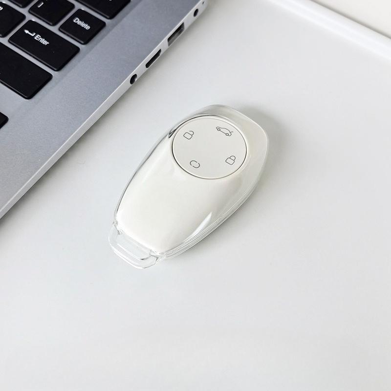Transparent Car Key Fob Cover Tpu Protector Case For Leapmotor T03 S01 C11 C01  Keyless Entry Smart Bag Keychain