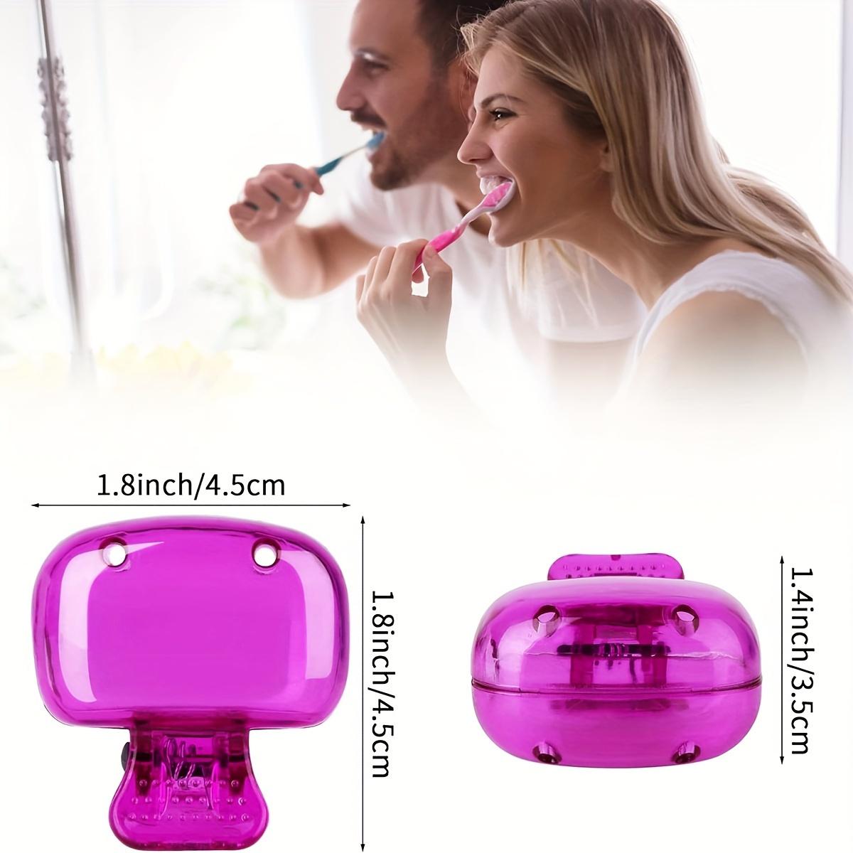 

1 шт. Портативные чехлы для зубных щеток - Без запаха, Пыленепроницаемые дорожные колпачки для дома и личной гигиены фиолетовый