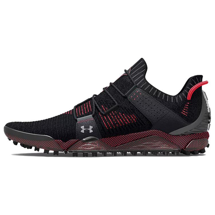 

Under Armour Hovr Tour Spikeless Wide Golf Shoes Black Red 3025744-001 44.5