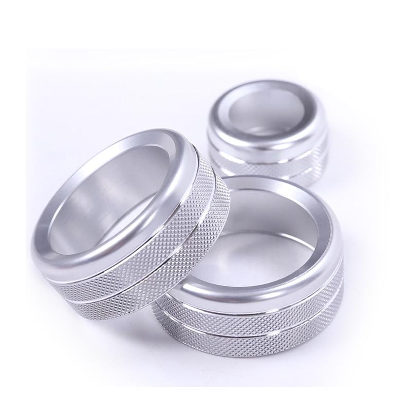 Luftkonditioneringsratt Ljudvolymkontrollknapp Cirkeldekoration Trimringskydd För B+W 1 2 3 3GT 4-serien X1(Med AUTO-knapp)