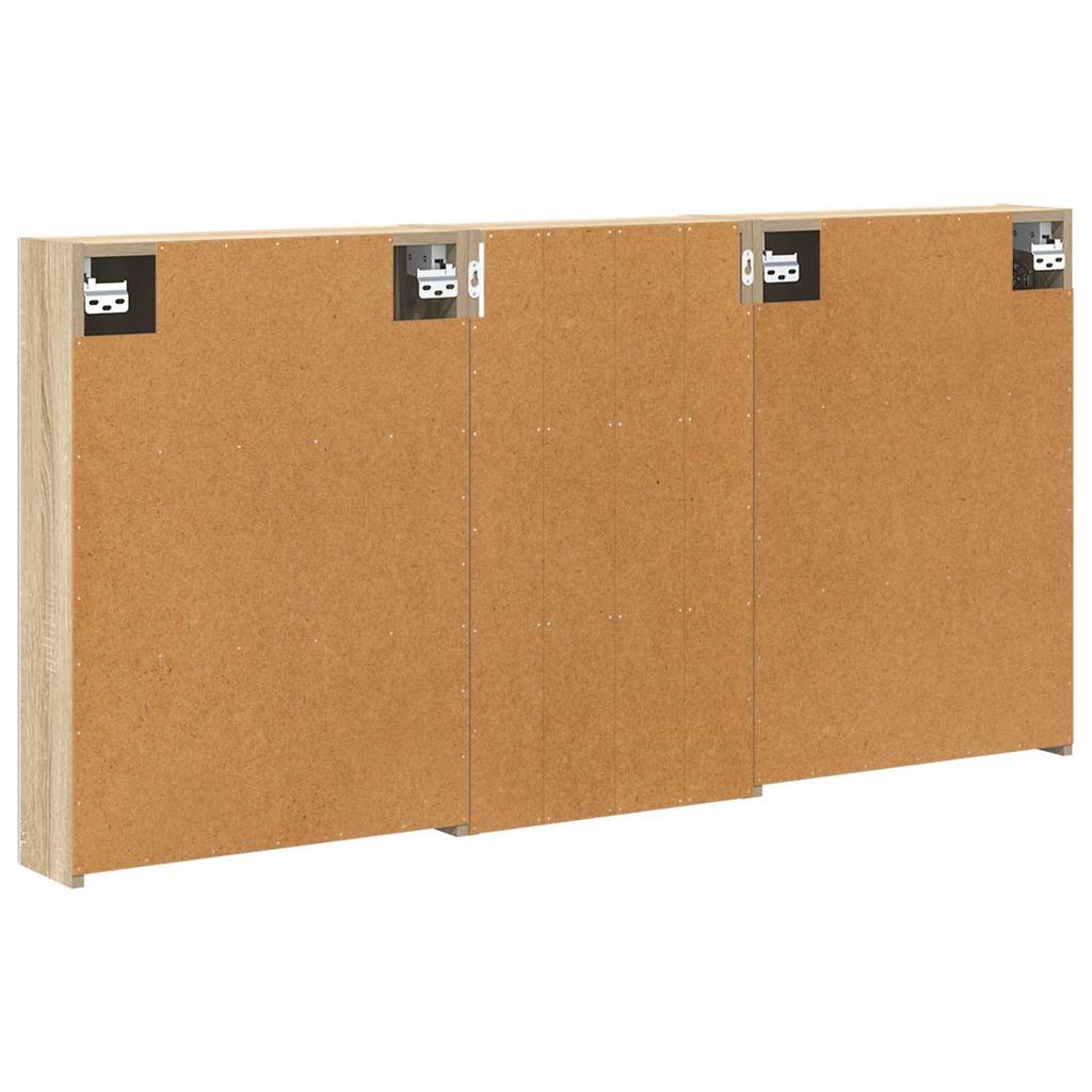Bathroom Cabinet Set 3 Pcs 140 X 14.5 X 70 Cm Particleboard