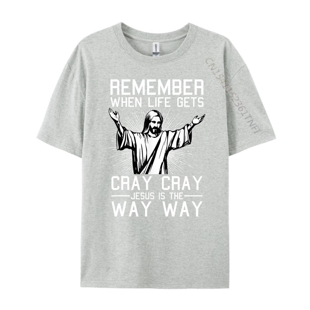 Jesus Ist Der Weg Weihnachten Lustig Glaube Religiös Christlich Herren Grafik T-Shirts Modisch und Trendig Meme T-Shirt Gedenktag