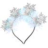 Glitter Snowflake Headband Christmas Decorative Women Girls Lightweight Durable Fade Resistant Deformation Proof Long