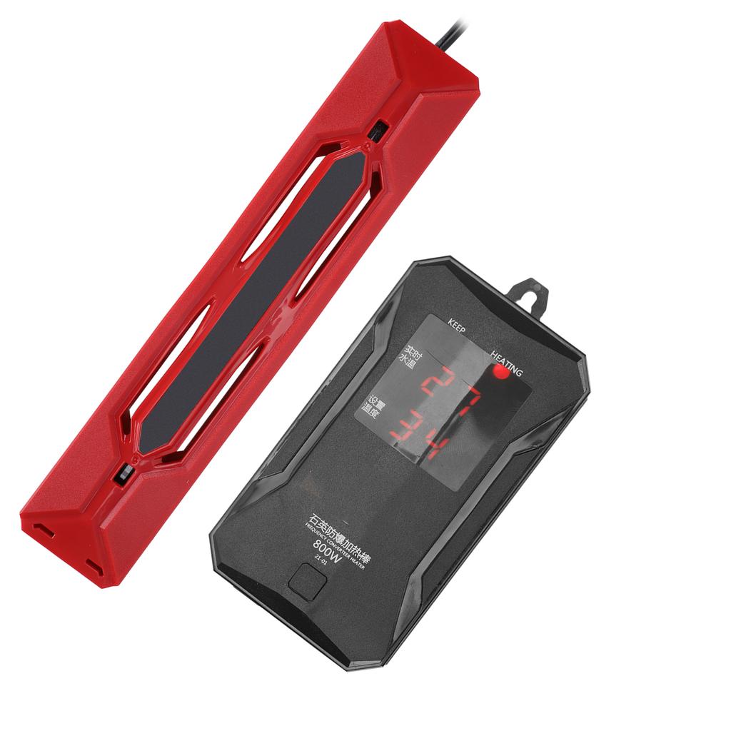 Încălzitor de acvariu de 800W, tijă de încălzire pentru acvariu, termostat automat cu tub de cuarț