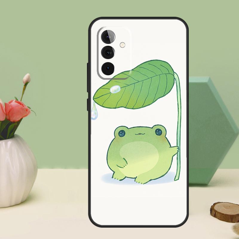 Cute Green Frog For Samsung Galaxy A06 A16 A26 A36 A56 A52 A53 A33 A13 A34 A54 A14 A15 A35 A55 A22 A32 Case