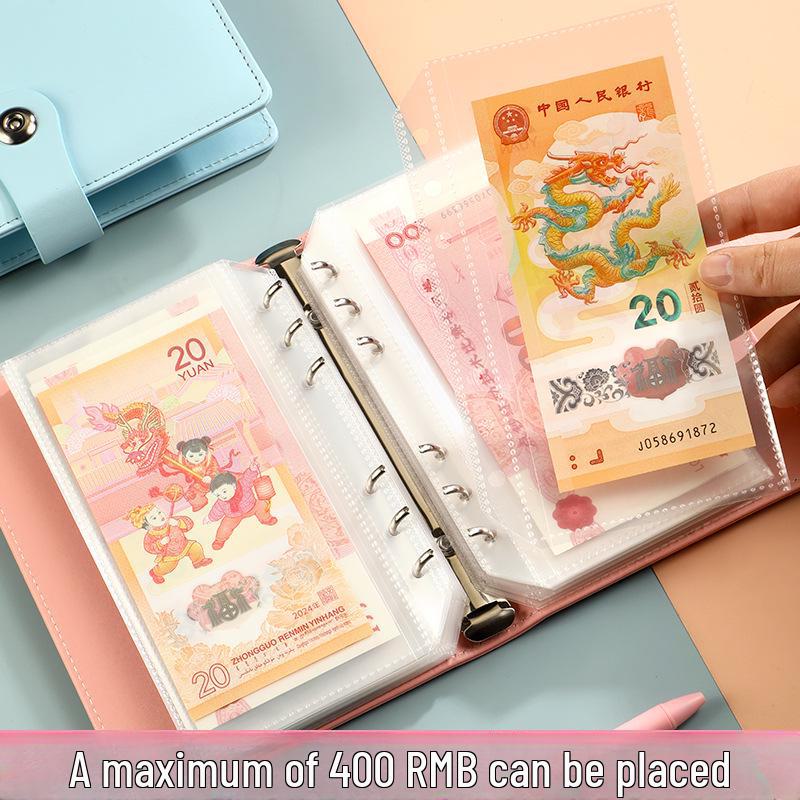 A6 Loose-Leaf Savings & Budget Book: 100-Day Challenge, Banknote Collection & Commemorative Planner