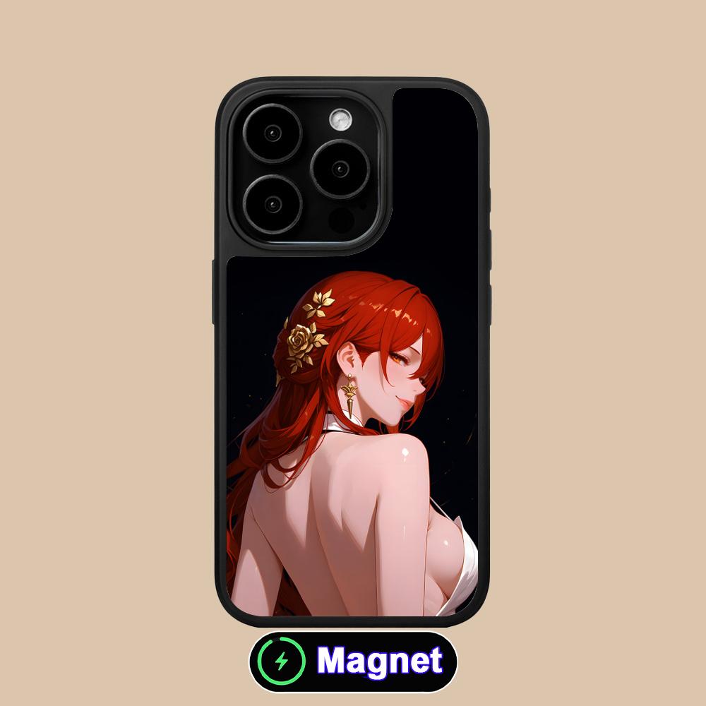 HSR Himeko Matte Surface Magsafe Mobile Phone Case for iPhone 17 16 15 14 13 12 11 Air Pro Max Plus Colorful Cover