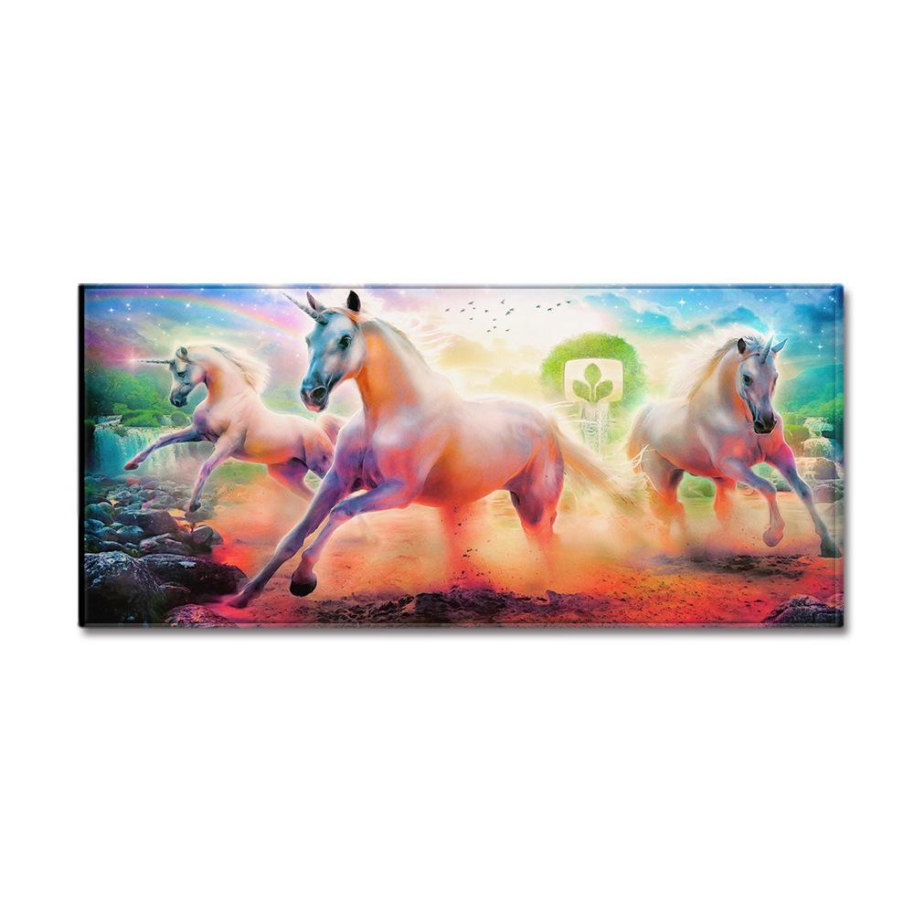 Unicorn Carpet Long Floor Mat Love Theme Doormat