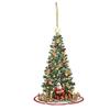 Christmas Cheerful Acrylic Tree Santa Car Charm Whimsical Home And Auto Decoration