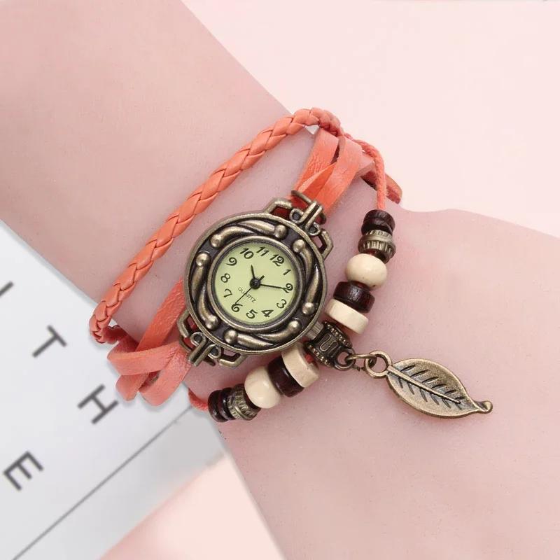 Elegantní módní dámské společenské hodinky Vintage náramkové hodinky pro ženy Pásek s malým ciferníkem Dámské Quartz hodinky Montre Femme