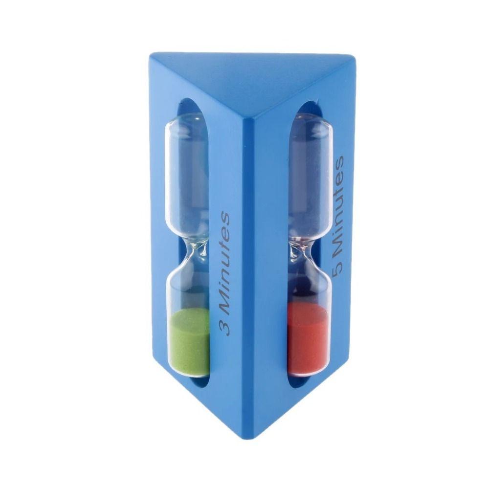 

Песочные часы в форме треугольника 3 в 1, простые песочные часы-таймер, офисное украшение синий