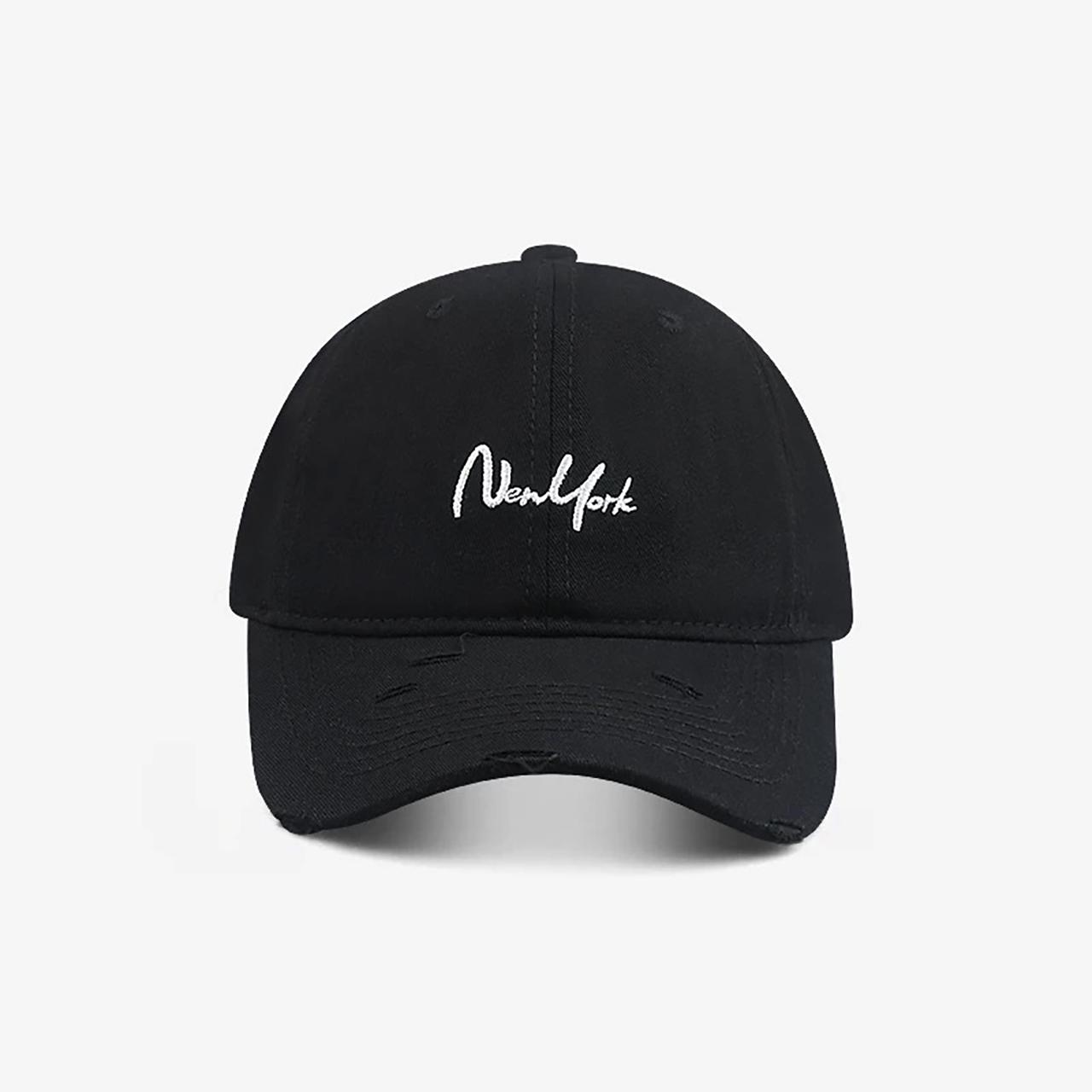 

Solid Color Baseball Hat for Women Summer Cotton Letter Embroidery Sunshade Peaked Duck Tongue Cap Girls Casual Outdoor Hat Adjustable чорний