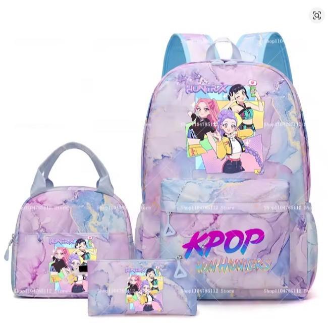 Kpopn Witch Hunter Backpack Elementary School School Style School Bag Travel Backpack Three-Piece Set