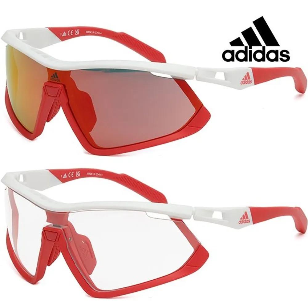 

adidas Sports Sunglasses Day/Night Replacement Lenses Red Mirror Fishing Hiking Riding Cycling SP0055 24L
