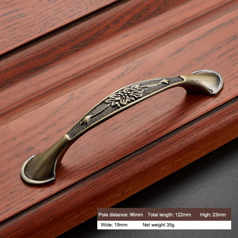

Furniture Door Pull Handle Retro Zinc Alloy Cabinet Drawer Wardrobe Handle,22mm Screw Style 2079/96mm Hole Pitch