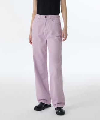 MUSINSA STANDARD WOMAN Women'S Garment-Dyed Regular Fit Denim Pants [Lavender]