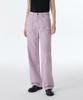 Woman Women'S Garment-Dyed Regular Fit Denim Pants [Lavender]